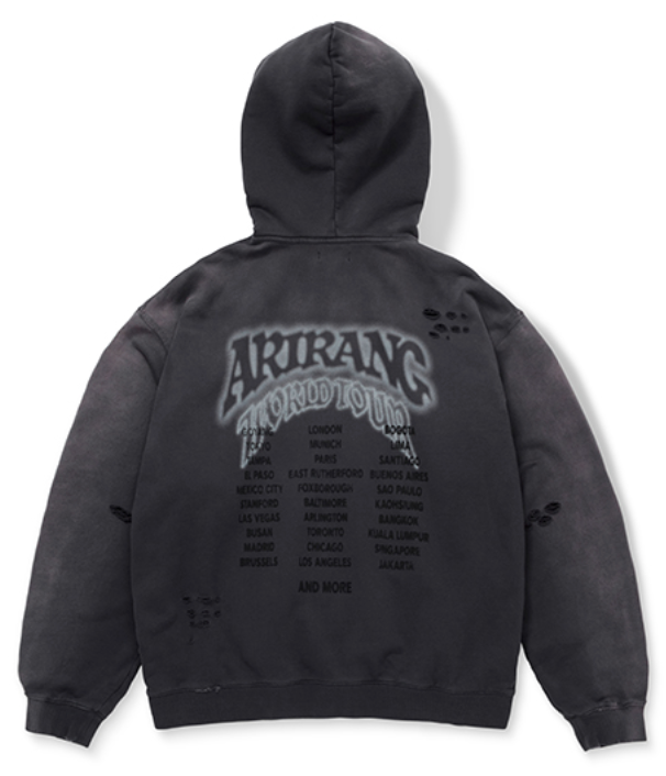 BTS | ARIRANG Official MD - Zip-Up Hoodie_Charcoal