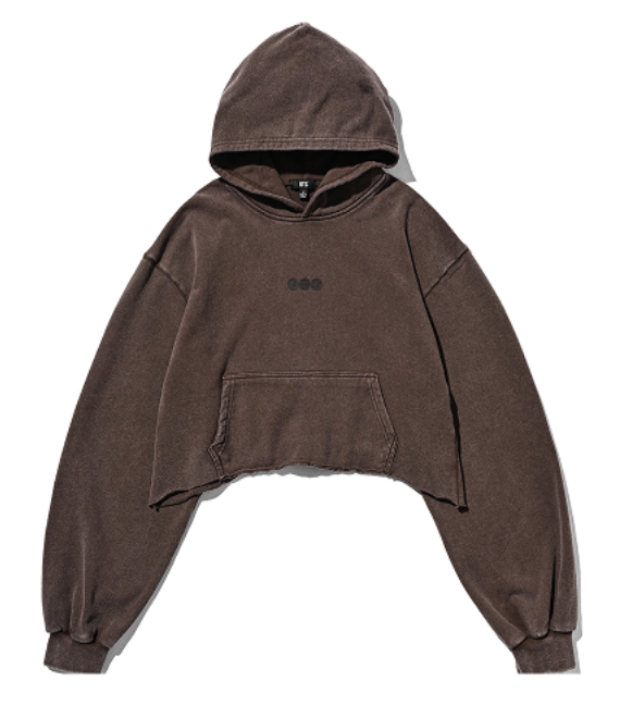 BTS [ARIRANG] CROP HOODIE [TOKYO ORIGINAL] BROWN