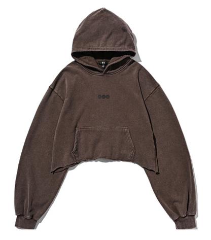 BTS [ARIRANG] CROP HOODIE [TOKYO ORIGINAL] BROWN