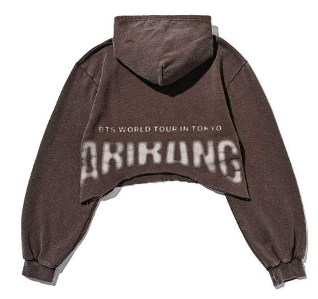 BTS [ARIRANG] CROP HOODIE [TOKYO ORIGINAL] BROWN
